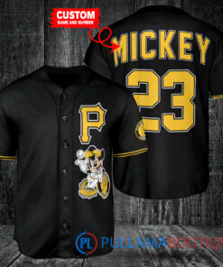 Personalized Pittsburgh Pirates x Mickey Mouse Baseball Jersey