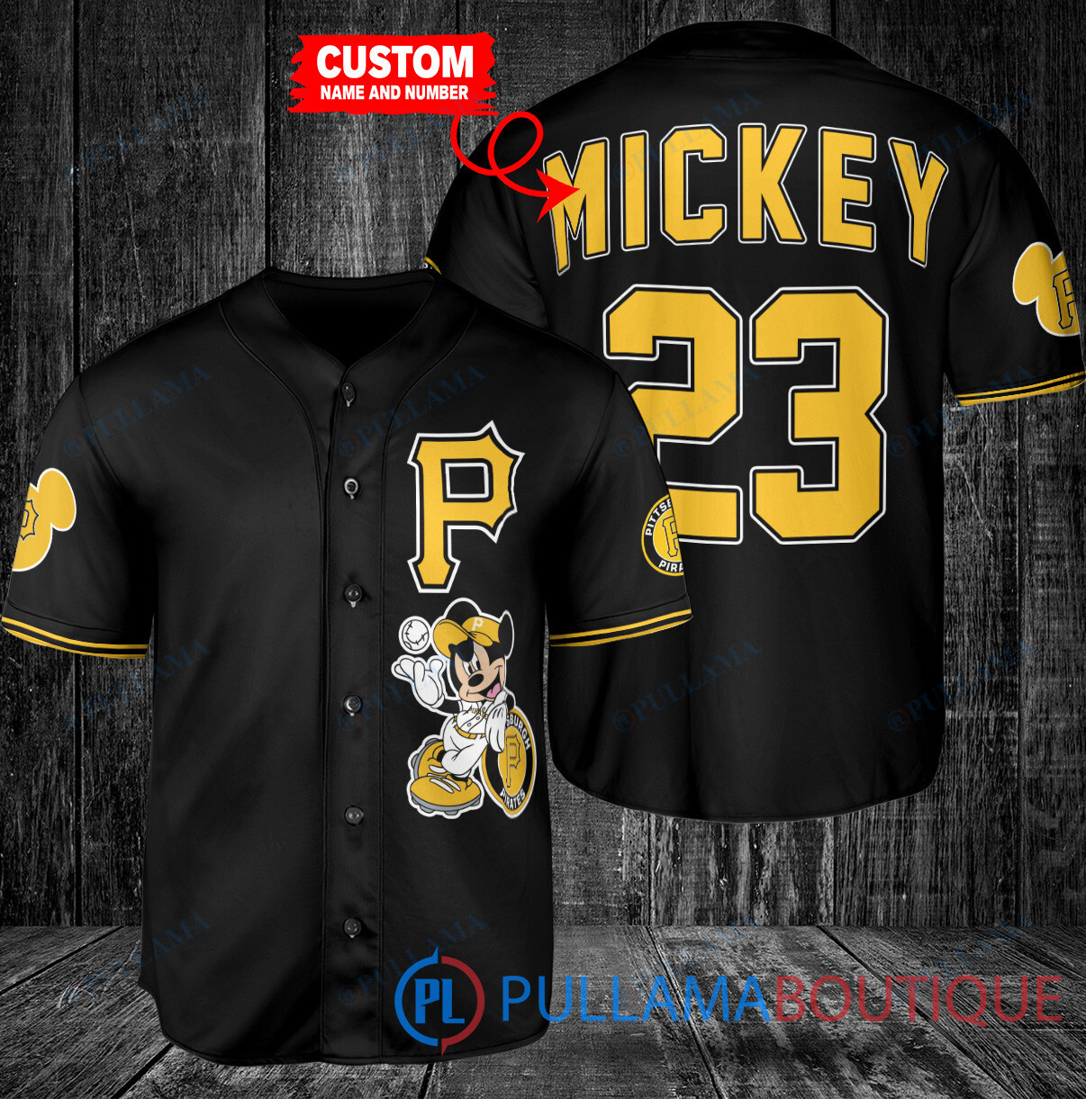 Personalized Los Angeles Angels x Mickey Mouse Baseball Jersey