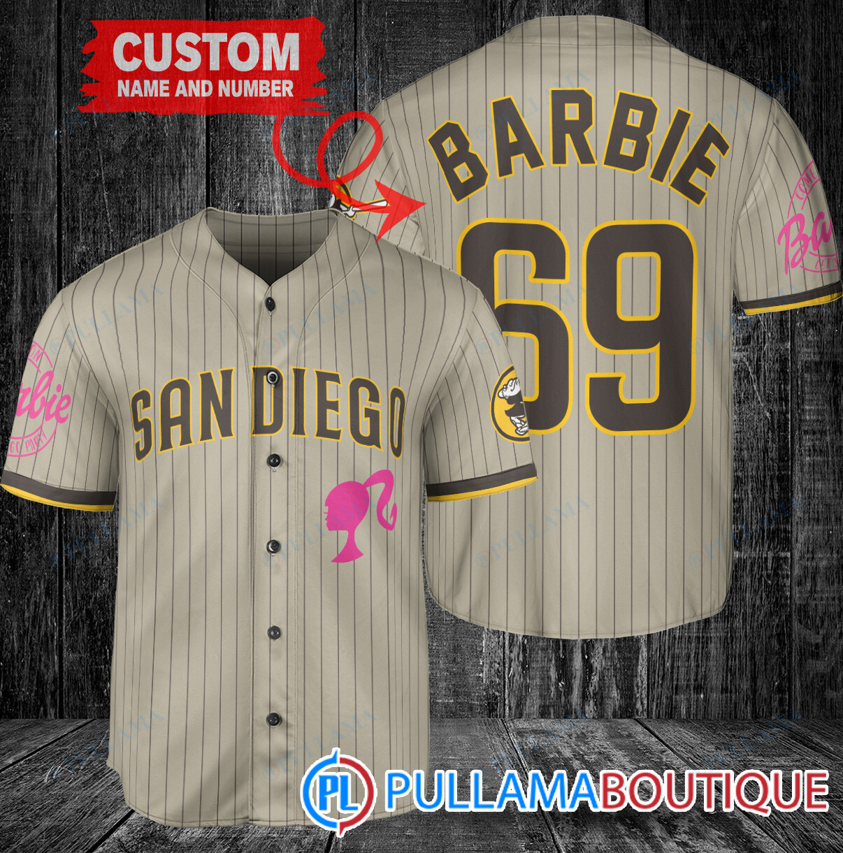 Personalized Minnesota Twins Barbie Baseball Jersey Gray Road