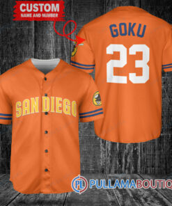 Personalized San Diego Padres Dragon Ball Z Goku Baseball Jersey