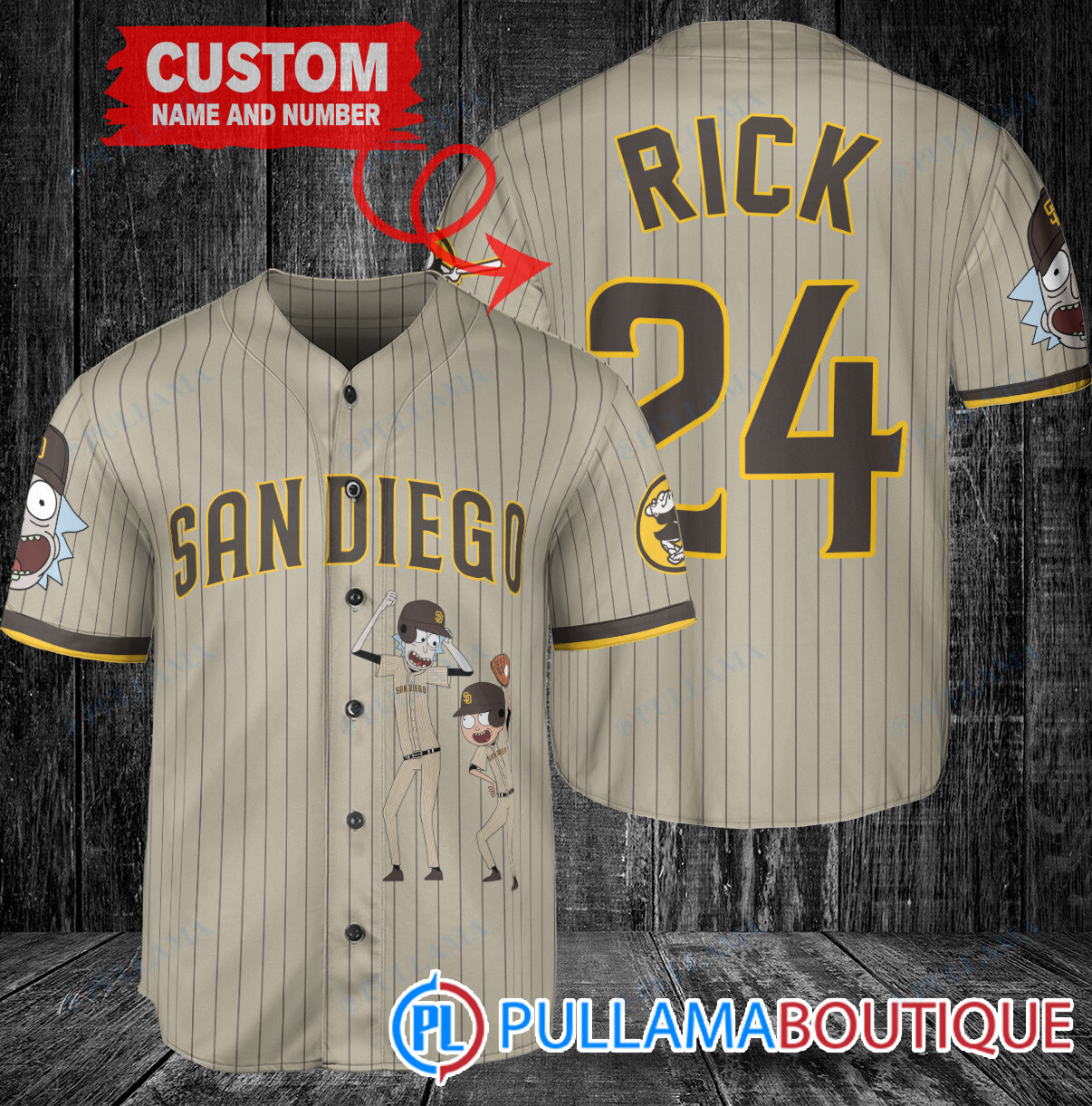 Personalized Tampa Bay Rays Rick and Morty Baseball Jersey White Alternate Replica