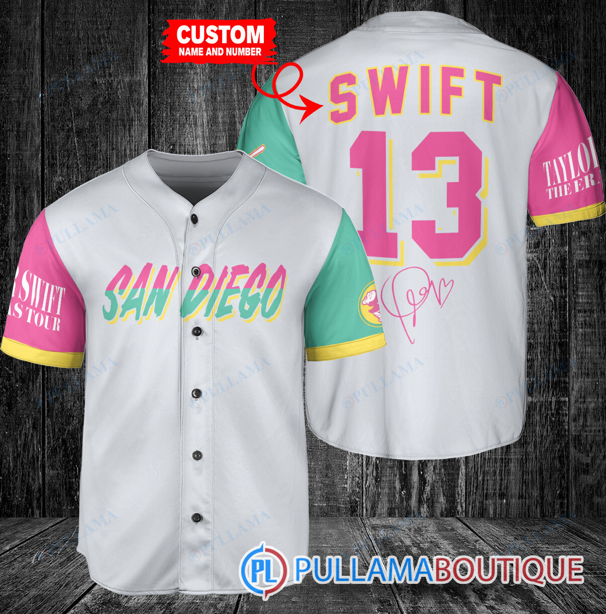 Personalized Philadelphia Phillies x Taylor Swift Baseball Jersey