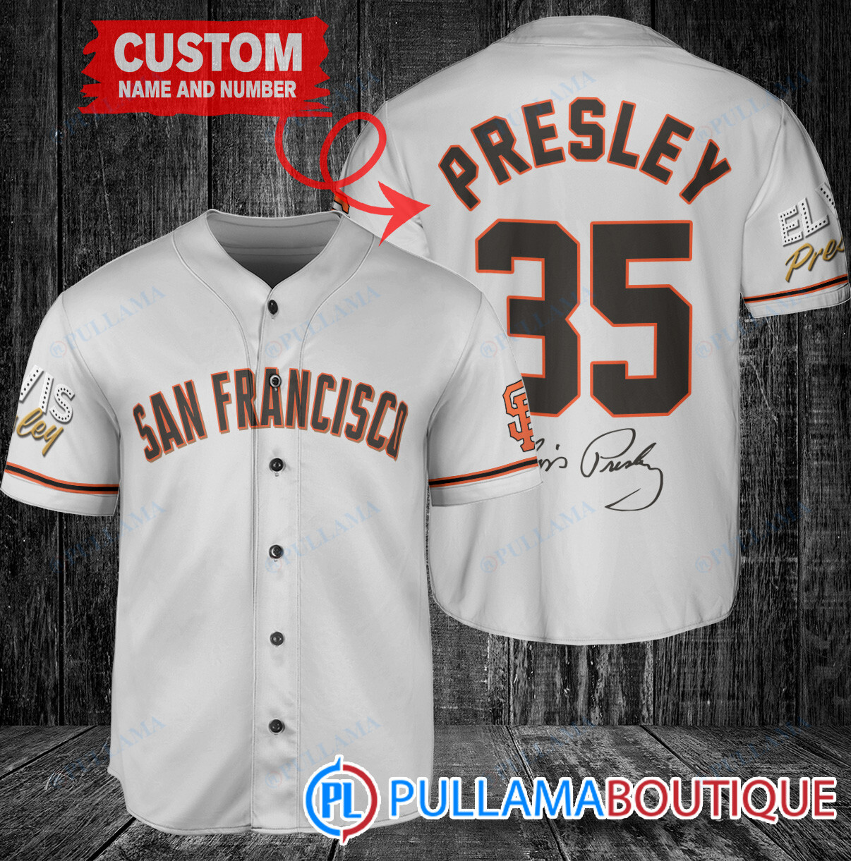 Personalized Chicago Cubs Elvis Presley Baseball Jersey White