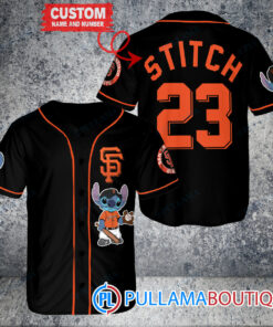 Personalized San Francisco Giants Stitch Baseball Jersey Black