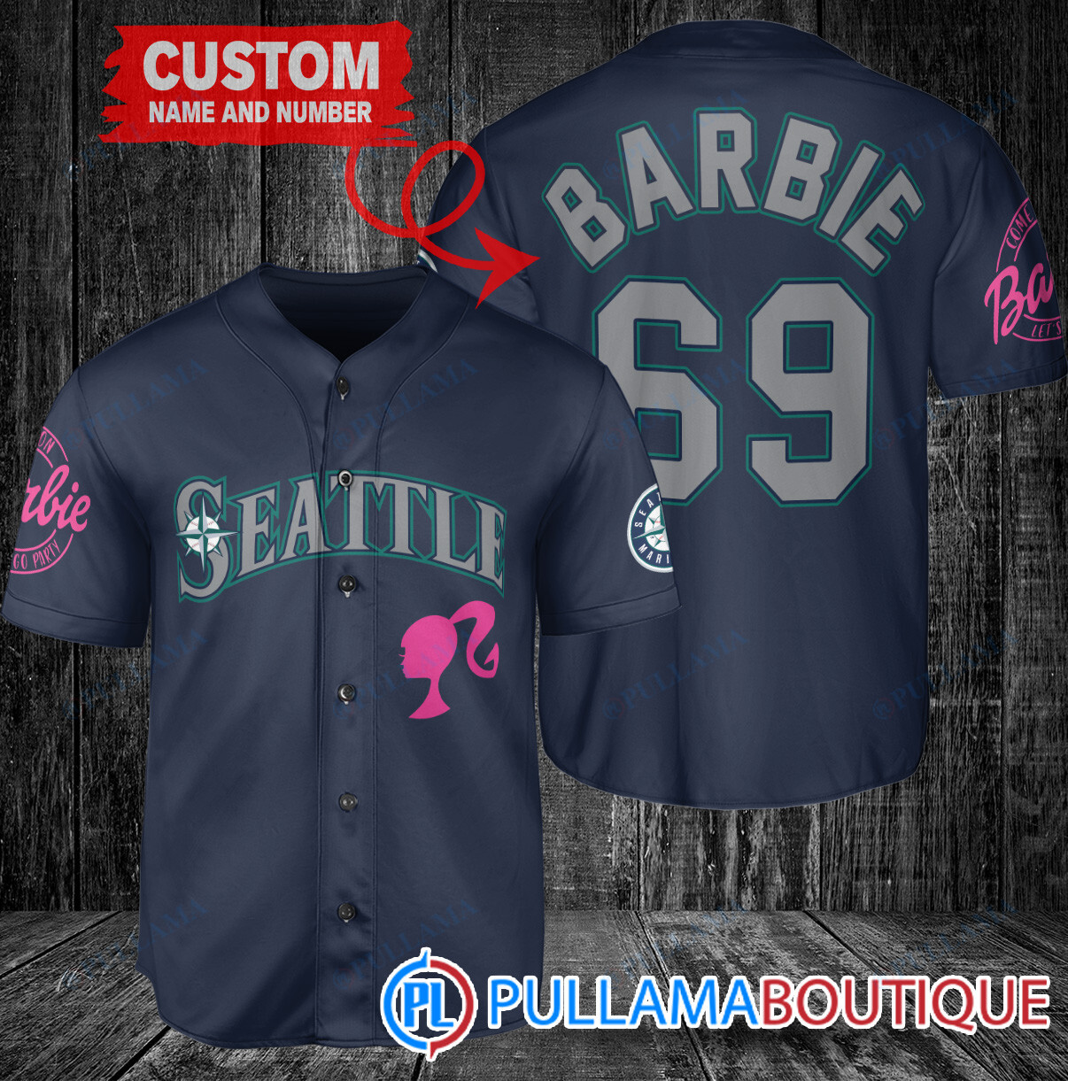 Personalized Oakland Athletics Barbie Baseball Jersey Green