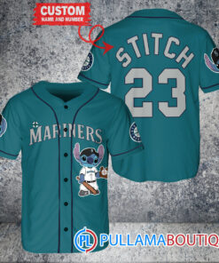 Personalized Seattle Mariners Stitch Baseball Jersey Aqua