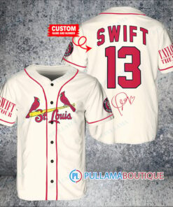 Personalized St. Louis Cardinals x Taylor Swift Baseball Jersey