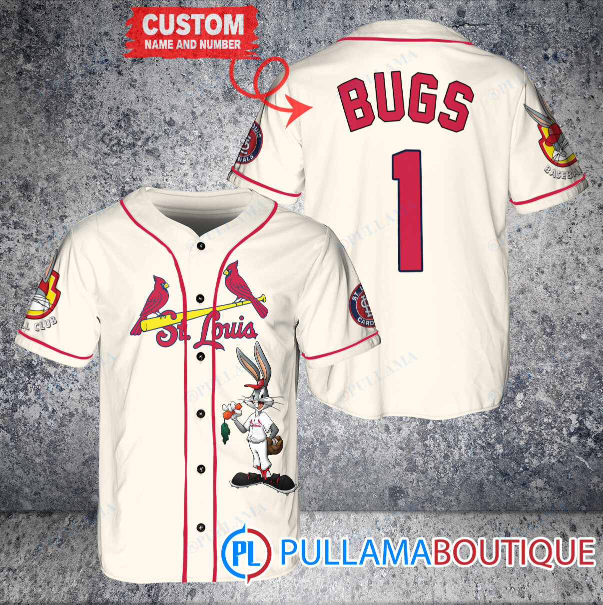 Personalized Baltimore Orioles Bugs Bunny Baseball Jersey Black