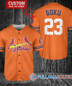 Personalized St.Louis Cardinals Dragon Ball Z Goku Baseball Jersey