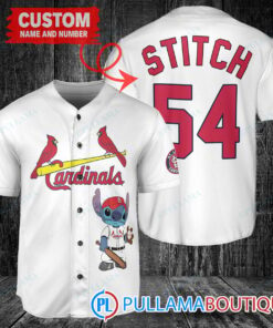 Personalized St.Louis Cardinals Stitch Baseball Jersey White