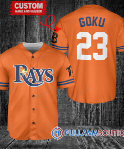 Personalized Tampa Bay Rays Dragon Ball Z Goku Baseball Jersey