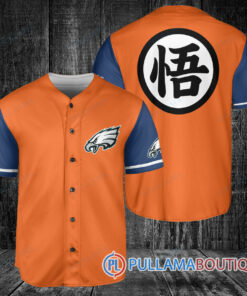 Philadelphia Eagles Dragon Ball Z Goku Baseball Jersey