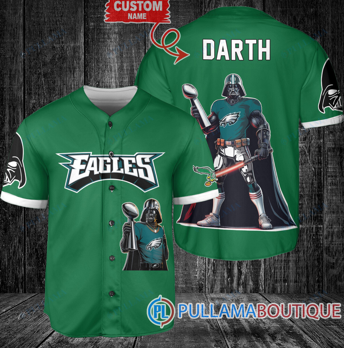 Arizona Cardinals x Darth Vader Star Wars with Trophy Custom Baseball Jersey White