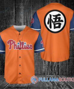 Philadelphia Phillies Dragon Ball Z Goku Baseball Jersey