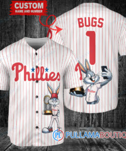 Philadelphia Phillies x Bugs Bunny with Trophy Baseball Jersey White