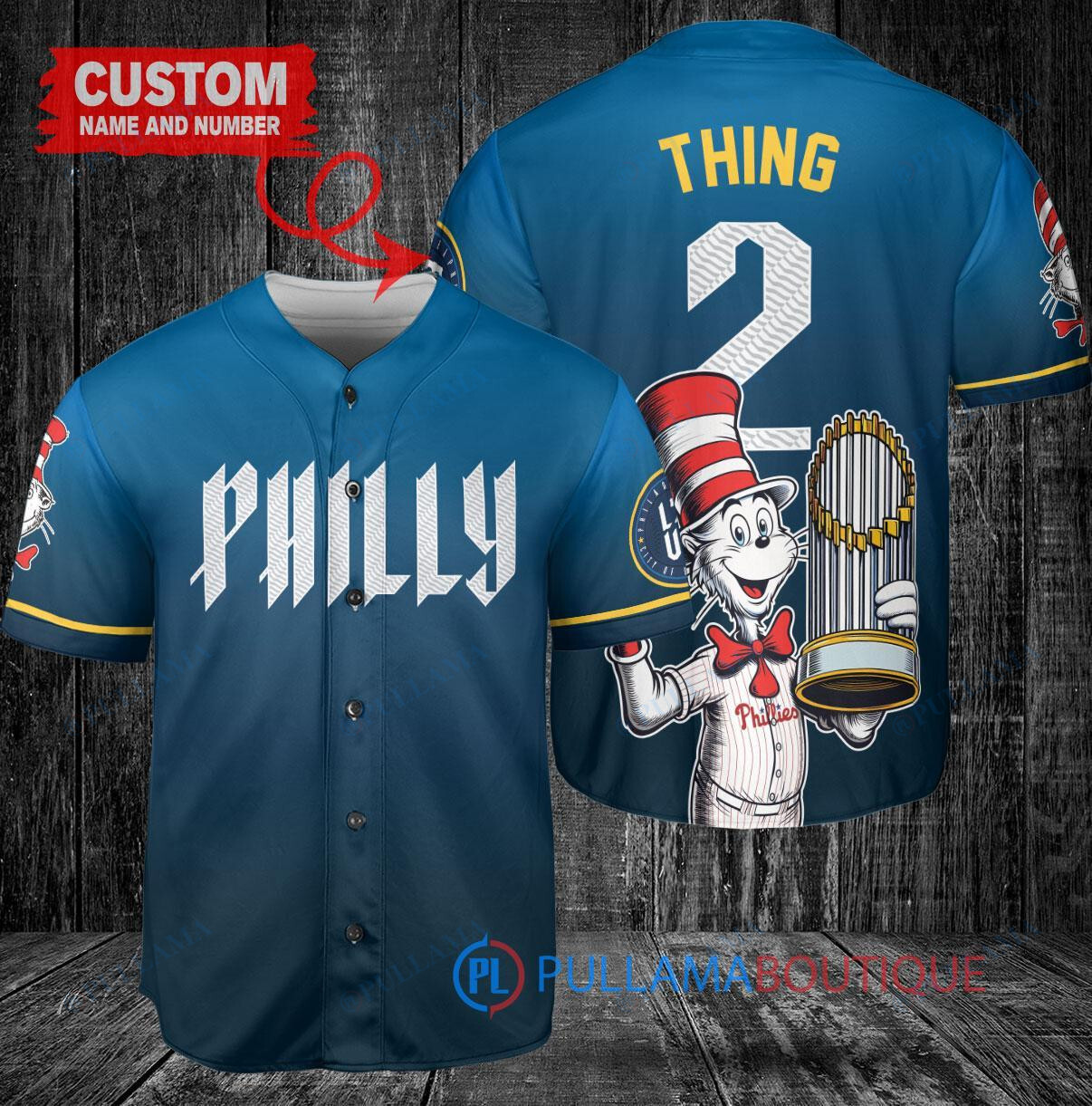 Los Angeles Angels x Dr Seuss with World Series Trophy Custom Baseball Jersey White