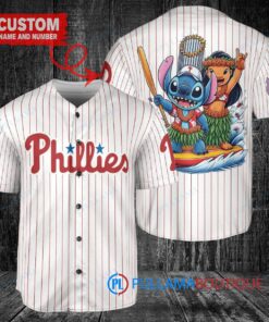 Philadelphia Phillies x Lilo & Stitch with Trophy Baseball Jersey White