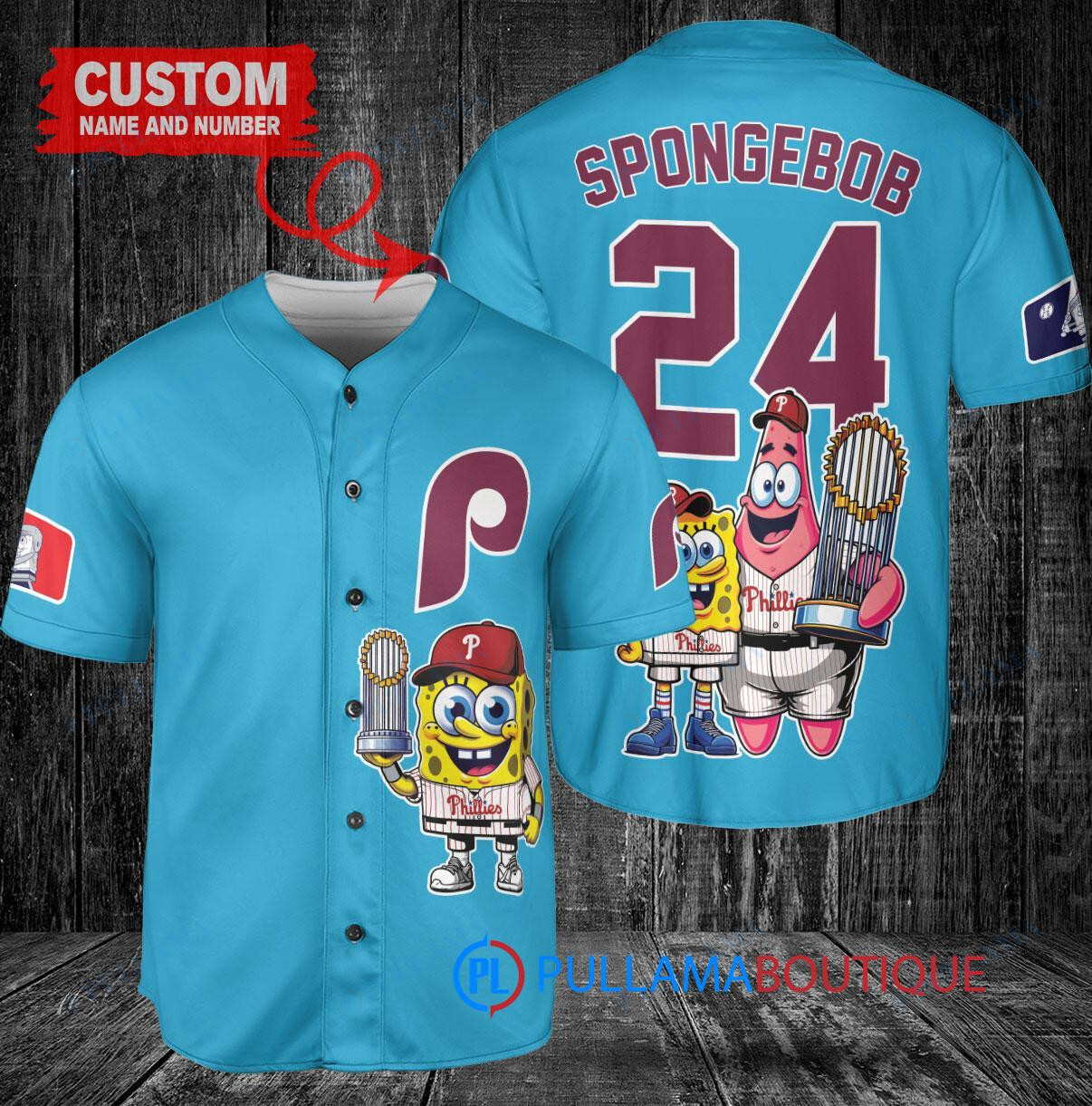 San Francisco Giants x SpongeBob SquarePants with Trophy Custom Baseball Jersey White City Connect