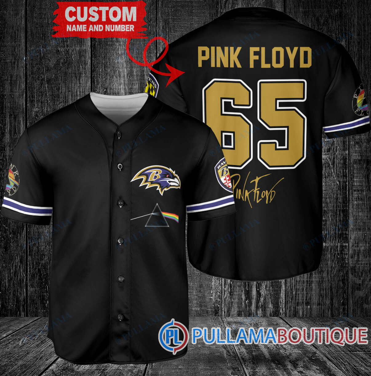 Pink Floyd Jacksonville Jaguars Custom Baseball Jersey – Exclusive Fan Gear