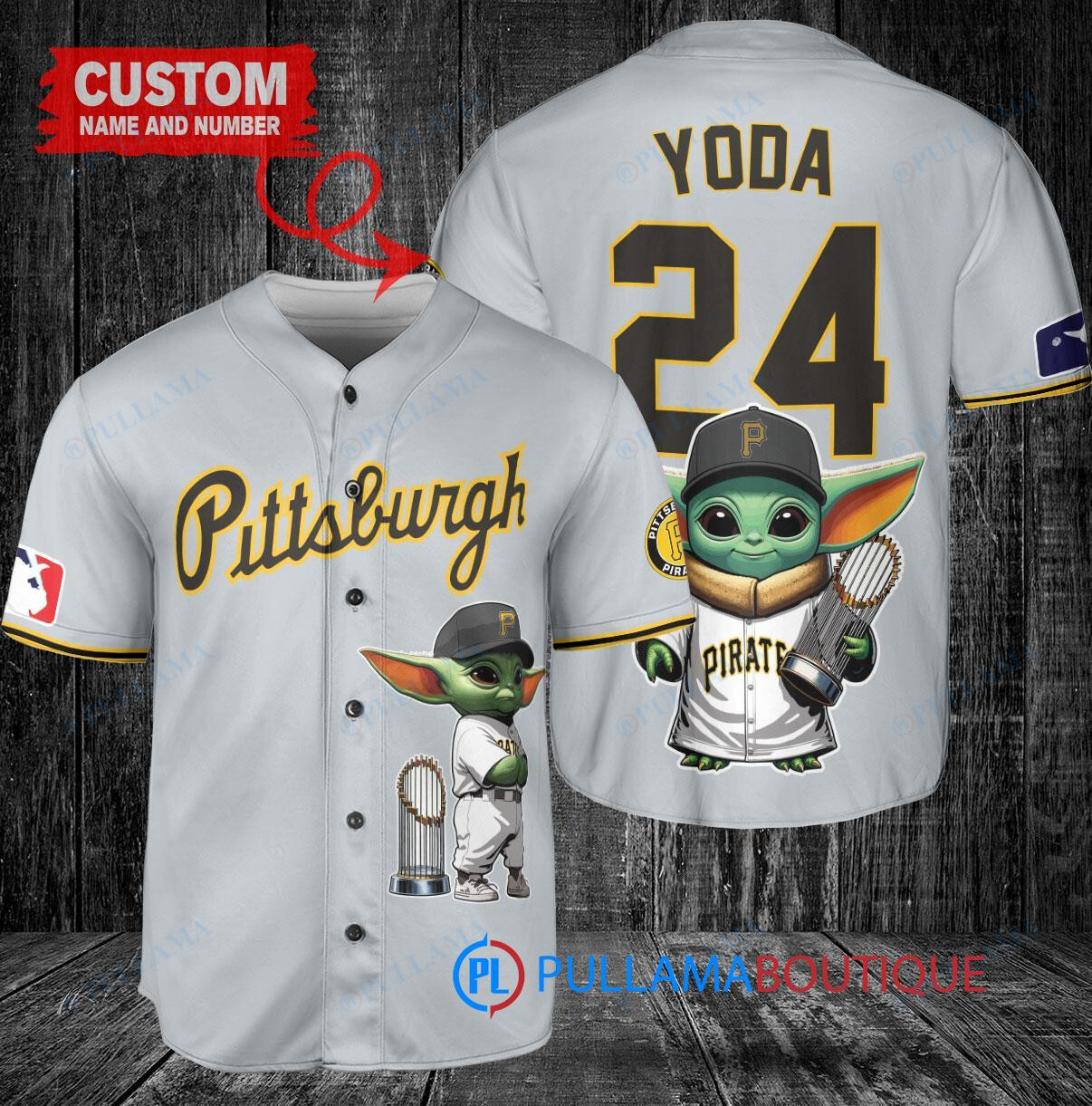 Tampa Bay Rays Baby Yoda Star Wars Mandalorian Trophy Baseball Jersey White Replica