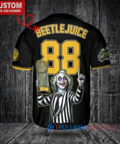 Pittsburgh Pirates Beetlejuice Halloween World Series Trophy Baseball Jersey