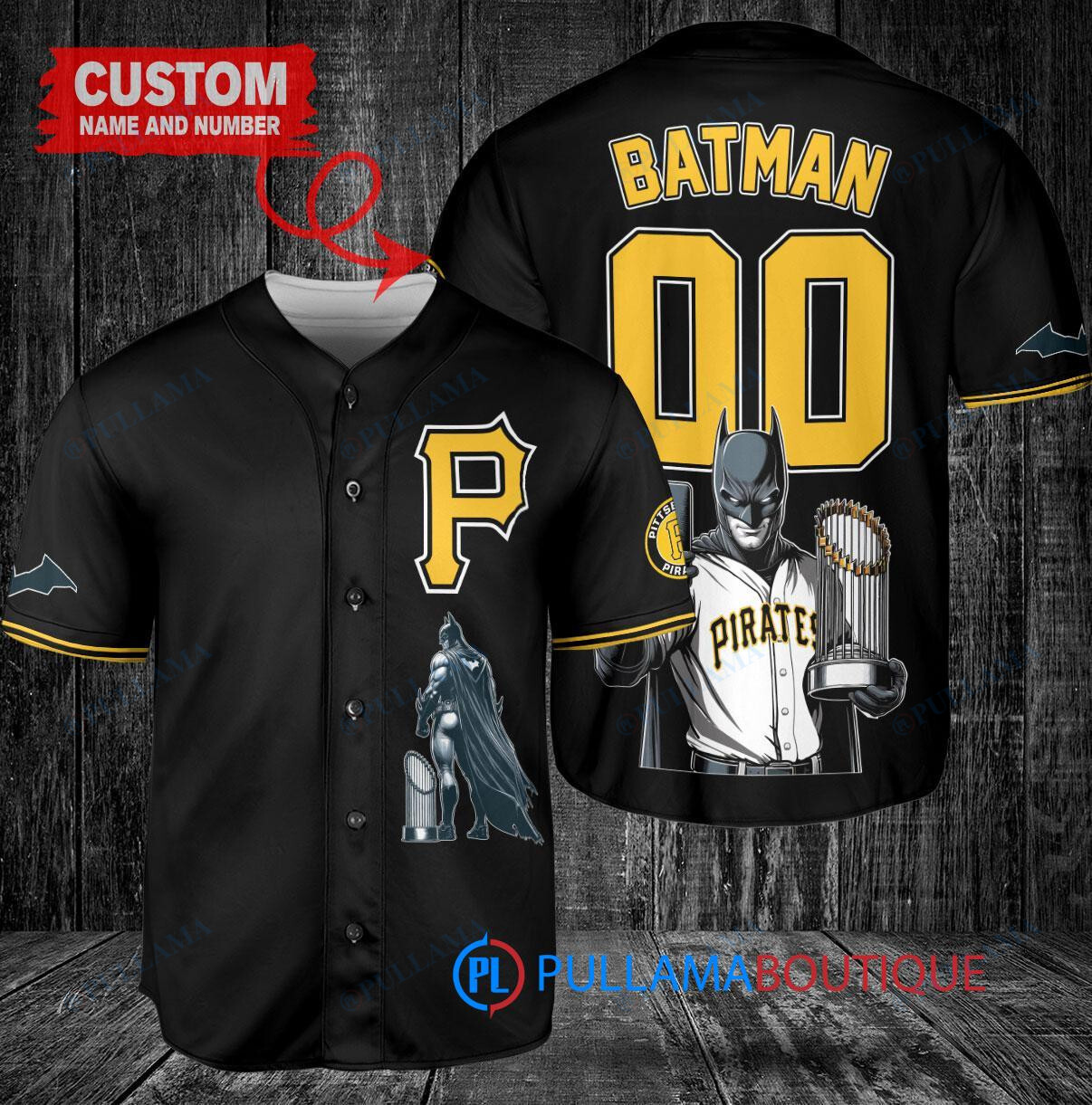 New York Mets x DC Comics Batman The Dark Knight with Trophy Custom Baseball Jersey Royal