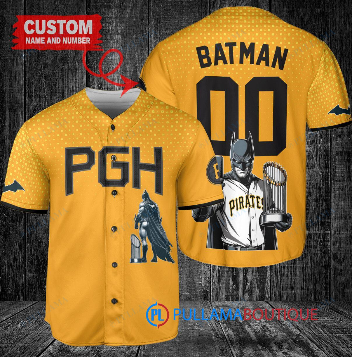 Los Angeles Angels x DC Comics Batman The Dark Knight with Trophy Custom Baseball Jersey Red