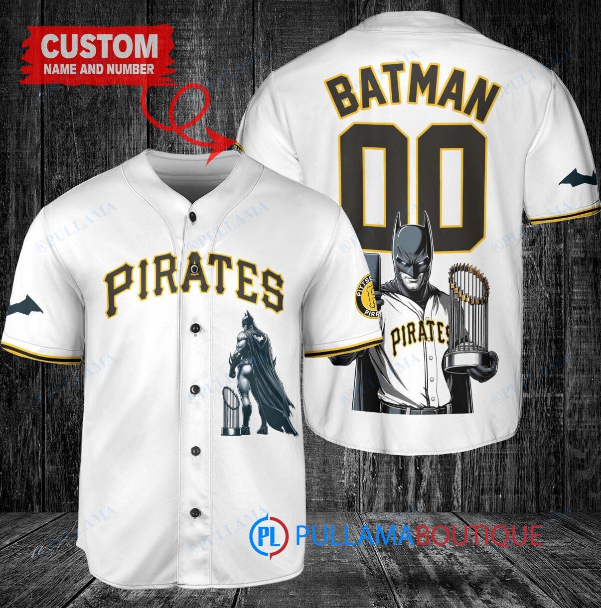 Oakland Athletics x DC Comics Batman The Dark Knight with Trophy Custom Baseball Jersey Gold