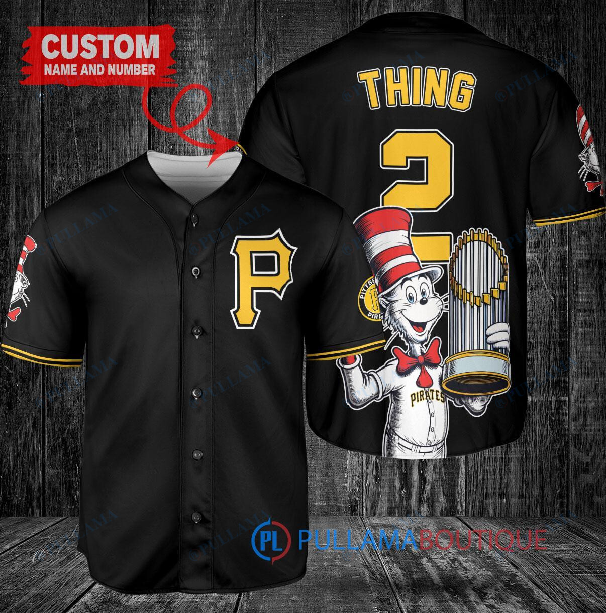 San Francisco Giants x Dr Seuss with World Series Trophy Custom Baseball Jersey Gray