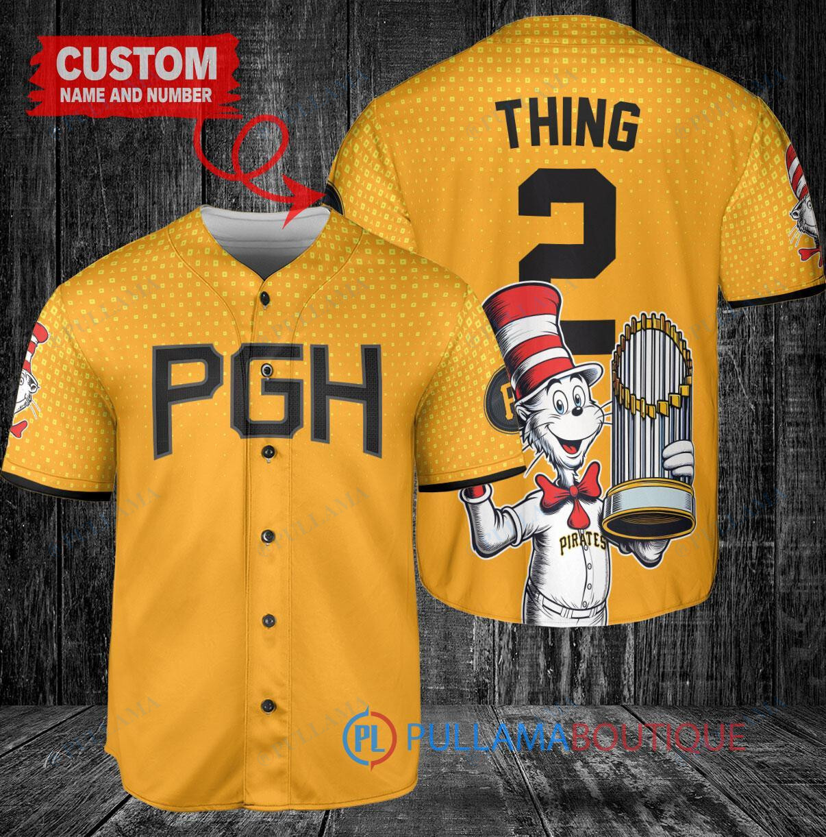 Detroit Tigers x Dr Seuss with World Series Trophy Custom Baseball Jersey Navy City Connect