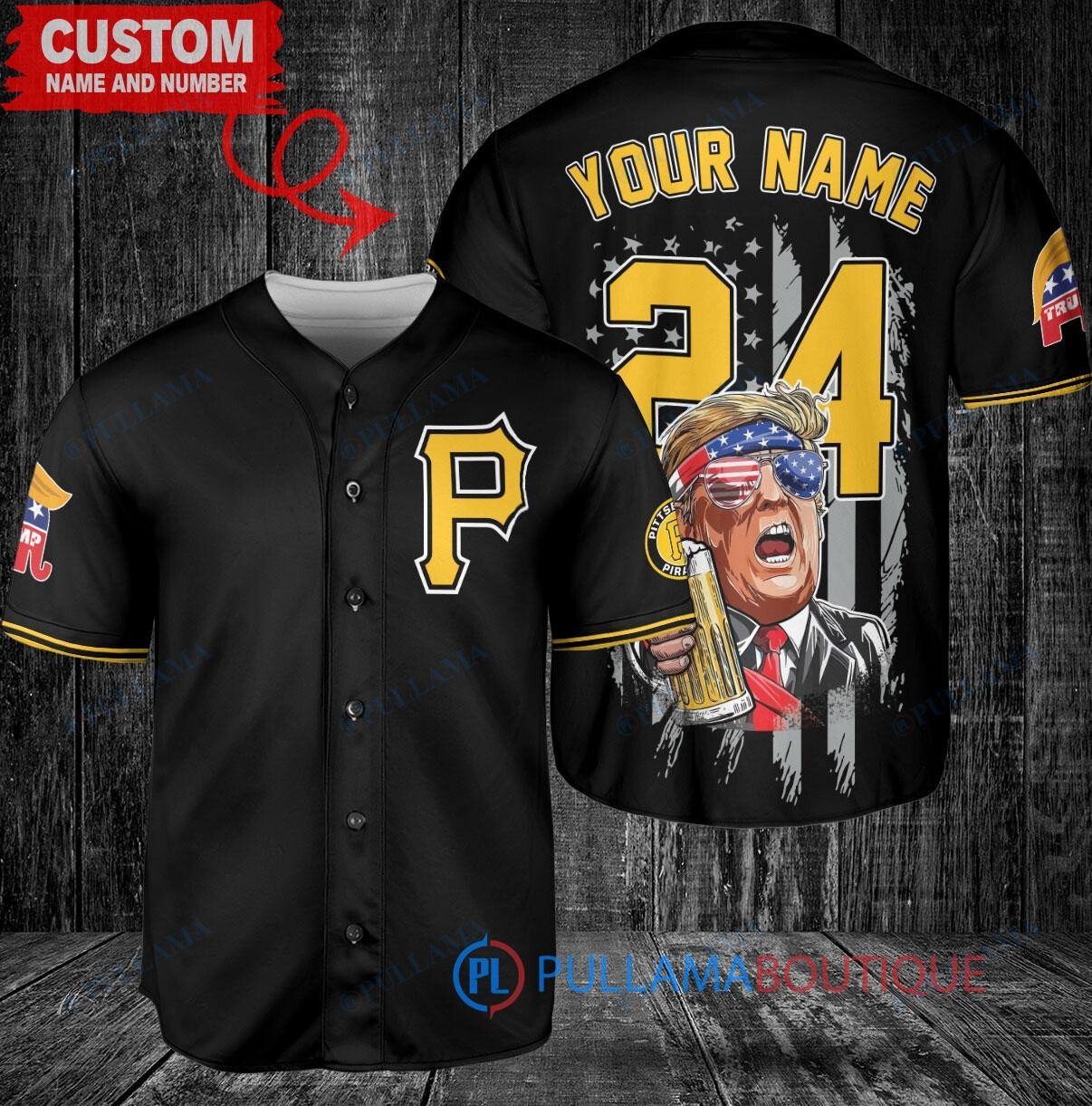 Pittsburgh Pirates x Limited Edition with World Series Trophy Custom Baseball Jersey White