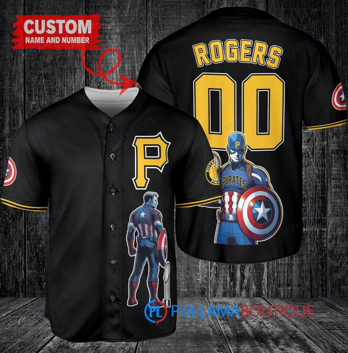 Houston Astros x Marvel Captain America Steve Rogers with Trophy Custom Baseball Jersey Gray