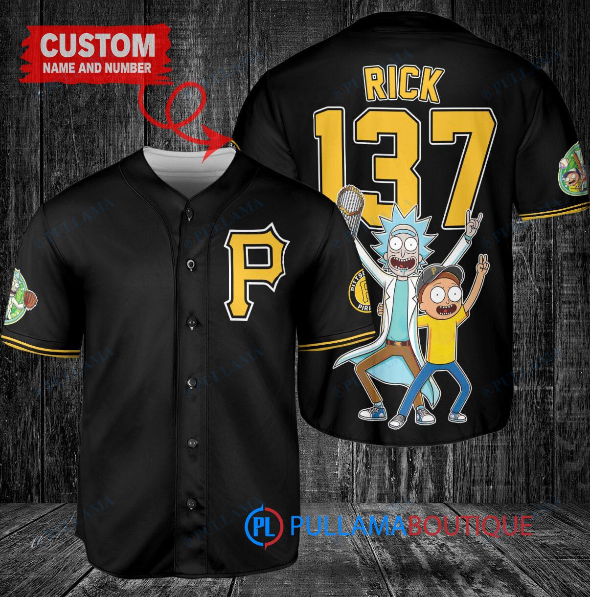 Los Angeles Dodgers x Rick and Morty with Trophy Custom Baseball Jersey Royal City Connect