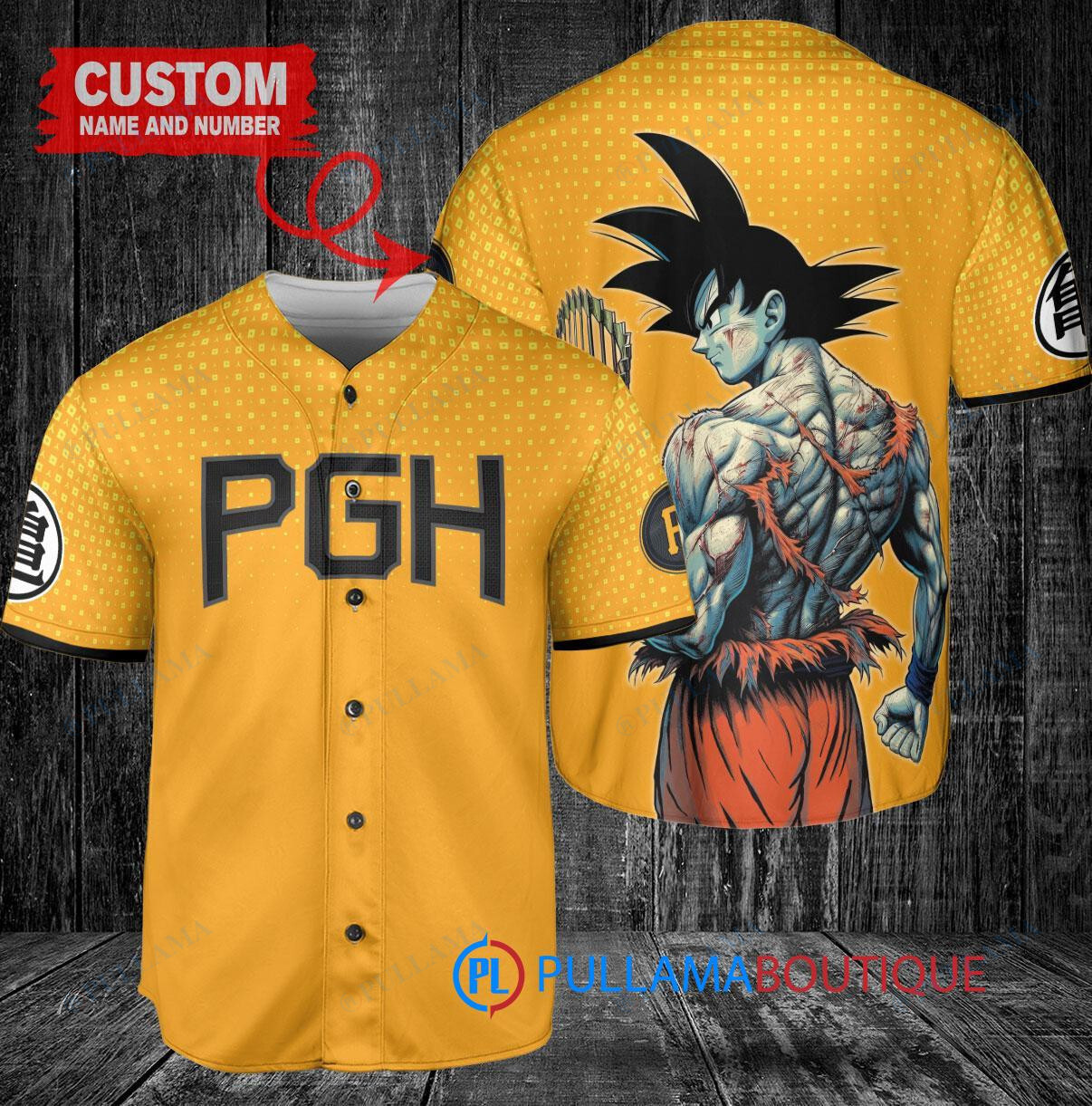 Los Angeles Angels x Son Goku Kakarot Super Saiyan Dragon Ball Z with Trophy Baseball Jersey White