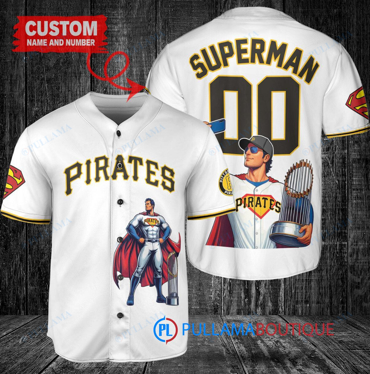 Seattle Mariners x Superman DC Comics with Trophy Custom Baseball Jersey Aqua