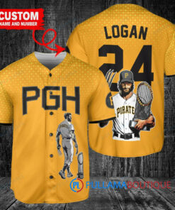 Pittsburgh Pirates x Wolverine Logan with Trophy Custom Baseball Jersey Gold City Connect