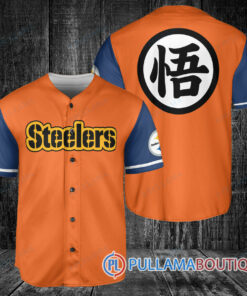 Pittsburgh Steelers Dragon Ball Z Goku Baseball Jersey