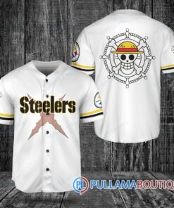 Pittsburgh Steelers Luffy After Timeskip One Piece Straw Hats Baseball Jersey