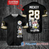 New York Jets x Mickey and Minnie with Trophy Custom Baseball Jersey Green