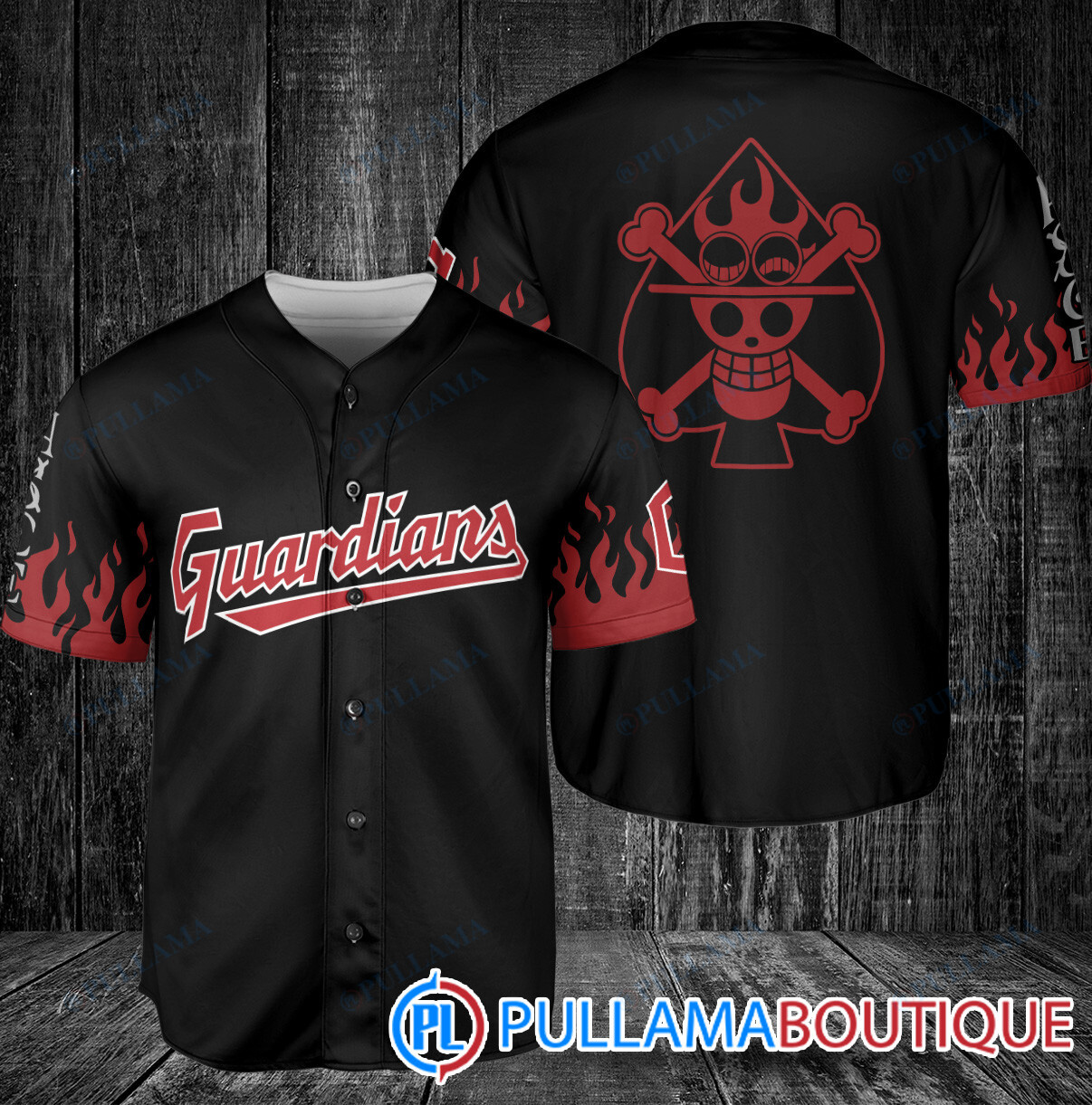 Portgas D. Ace One Piece Los Angeles Angels Baseball Jersey