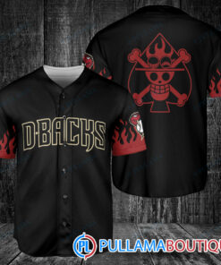 Portgas D. Ace One Piece Arizona Diamondbacks Baseball Jersey