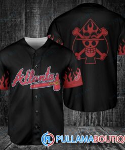 Portgas D. Ace One Piece Atlanta Braves Baseball Jersey