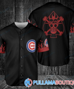 Portgas D. Ace One Piece Chicago Cubs Baseball Jersey