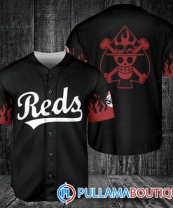 Portgas D. Ace One Piece Cincinnati Reds Baseball Jersey