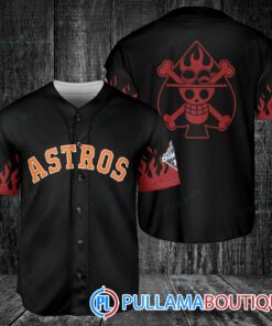 Portgas D. Ace One Piece Houston Astros Baseball Jersey