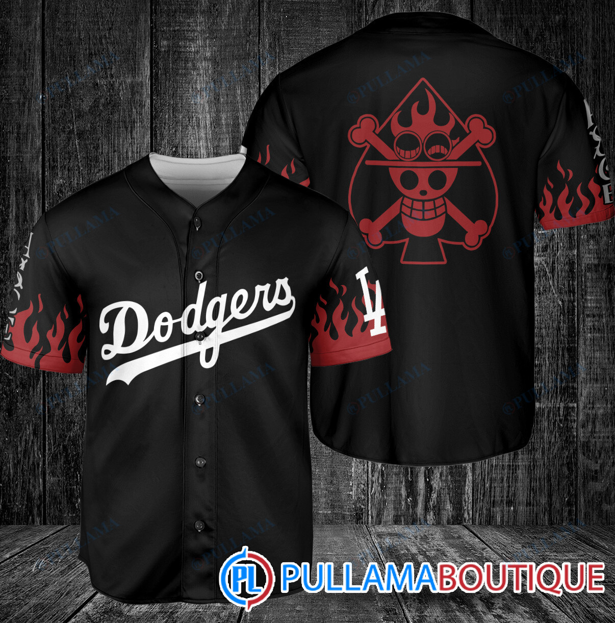 Portgas D. Ace One Piece Kansas City Royals Baseball Jersey