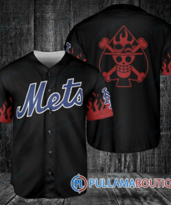 Portgas D. Ace One Piece New York Mets Baseball Jersey