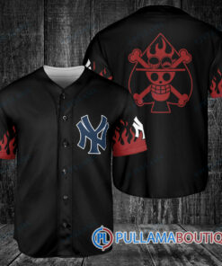 Portgas D. Ace One Piece New York Yankees Baseball Jersey