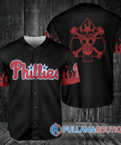 Portgas D. Ace One Piece Philadelphia Phillies Baseball Jersey