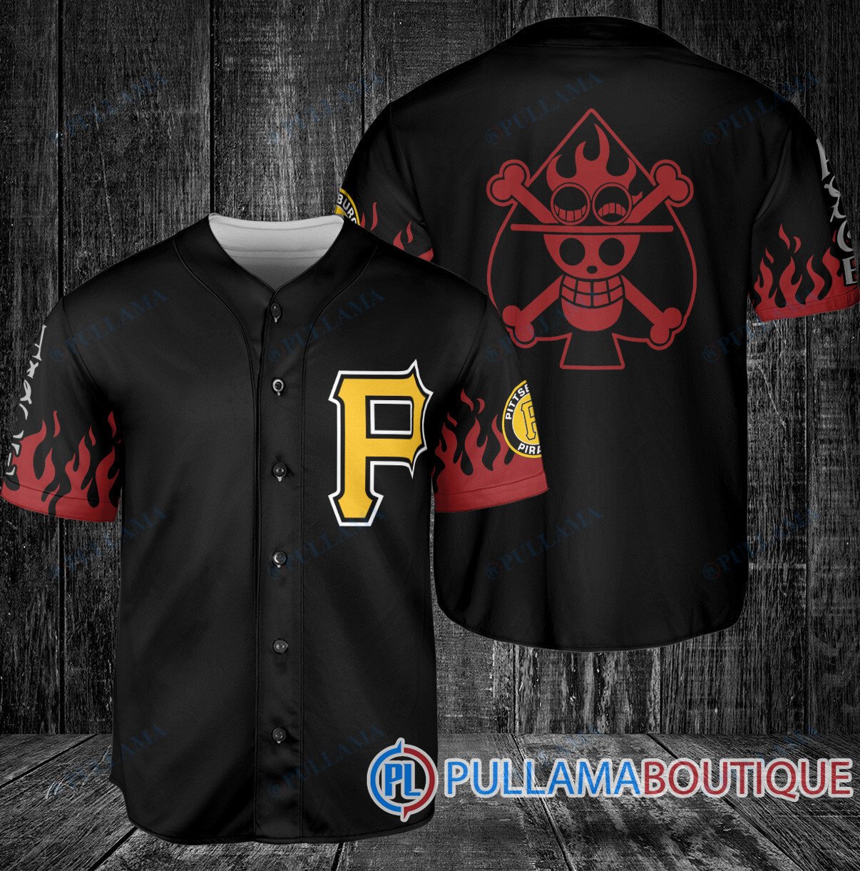 Portgas D. Ace One Piece Tampa Bay Rays Baseball Jersey